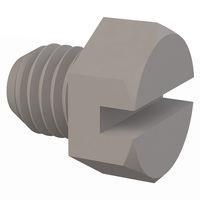 Essentra Components 012528X025 Hex Slotted Hex Slotted Screw, 1/4-28 Thread, 1/4 Lg