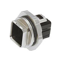 HARTING 09350120312 Heavy Duty Power Connectors Han PushPull Panel Feed Through for circular cutout, metal, (buy HIFF insert separate)