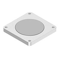 Banner Engineering BWA-QM30-FMSS Mounting Brackets Flat Surface Magnetic Bracket for QM30; 410SS w/ NdFeB Disc Insert; 2 sets of 304 SS Screw Packs