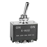 NKK Switches S822/U Toggle Switches DPDT ON-ON SCREW TERMINALS 30A W/UL