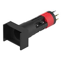 EAO 51-708.0292 Pushbutton Illuminated pushbutton with diode mom SA 2NC+2NO+2D UT 18x24 gold/silver