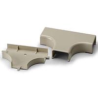 HellermannTyton TSRP2I-21-1 Wire Ducting & Raceways Tee Cover, 1-1/4", 1" Bend Radius, PVC, Ivory, 1/bg