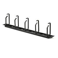 HellermannTyton THCO1 Wire Ducting & Raceways Horizontal Cable Organizer with Metal Rings, 1U, 1/box