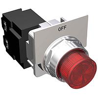 SIEMENS 49SPL0ARF Pilot Light PILOT LITE,"FJ" RED"OFF" W/AUX 120V