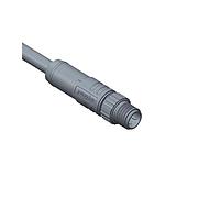 Amphenol LTW M8S-03BMMM-SL7D01 Sensor Cables / Actuator Cables M8 Circular Metric Connector, A Code, Metal, 3A, 03 pins, Male Connector, Male Contact, Straight, Screw Thread, Overmolded, Length 1000mm, IP67 Mated