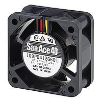 Sanyo Denki 109P0424G6D01 Axial DC Axial Fan, 40x40x20mm, 24VDC, Locked Rotor Sensor