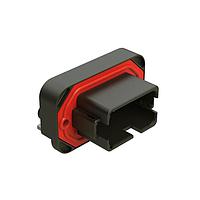 Amphenol SINE Systems AT13-12PB-BM17 Connectors RA Flng Mnt PCB Rcpt 12POS Blk Tin Cont B