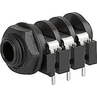Schurter 4833.2330 Phone Connectors AUDIO SOCKET 6.3MM 3P PCB