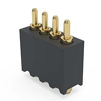 Mill-Max 854-22-004-30-041101 Spring Loaded Header .050" Pitch Single Row, Spring-Loaded Connector w/ Flat Tip Plunger; SMT