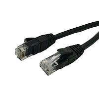 Amphenol Commercial Products RJE1Y6291527E401 Ethernet Cable RJ-RJ Ethernet Cable ASSY CAT8 25 GB Round BLK Overmoulded Shield Lgth 3 FT