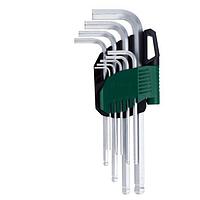 SATA 09105 9PC. LONG ARM BALL POINT SET (1.5, 2, 2.5, 3, 4, 5, 6, 8, 10mm)