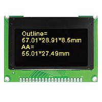 Microtips Technology REX012864JYPP3N00000 OLED Displays Yellow OLED 128x64 Graphic Display