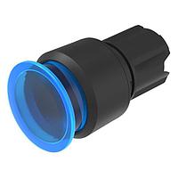 EAO 45-2631.18J0.000 Momentary, Round, Mushroom Head Mushroom-head pushbutton actuator illuminated blue transparent D30 momentary front/housing plastic