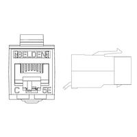 Belden RV5MJKUBL-S1 Modular Connectors / Ethernet Connectors CAT5e JACK BLUE 1 PC PER PACK