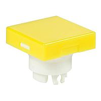 NKK Switches AT3001EB Button SQUARE CAP YELLOW