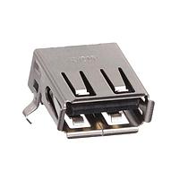 Kycon KUSBX-SMTAS1NBTR USB Type A Connectors SMT USB A-TYPE RECPT BLACK