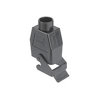 HARTING 19120080729 Hoods CABLE TO CABLE HOOD BLK 1 LVR LCKING