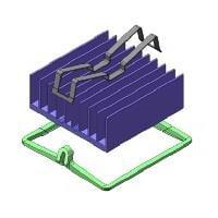 Advanced Thermal Solutions ATS-X53210P-C1-R0 Component BGA Cooling Solutions with superGRIP Attachment, High Performance, 21x21x17.5mm
