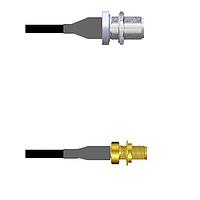 Amphenol Custom Cable Q-1U02W0003024i RF Cable Assemblies N-SJB/SMA-SJB G174 24I