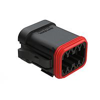 Amphenol SINE Systems AT06-08SB-EC01 Connectors 8P PLUG W/ END CAP KEY POSITION B