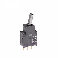 NKK Switches A13HP Process Sealed Subminiature Toggles ON-OFF-ON .248 FLAT STRAIGHT PC .4VA
