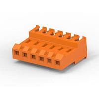 AMP Connectors - TE Connectivity 3-641168-6 Receptacle Housing 06P MTA156 ASY 18AWG ORA LF