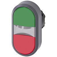 SIEMENS A6X30137818 Flat Button TWIN PUSHBUTTON. GREEN. RED