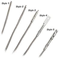 OMEGA XSIB-N-3-6-10 High Temperature Inconel Overbraided Ceramic Fiber Insulated Thermocouples (Thermocouple Type N, 980 °C, Collared End)