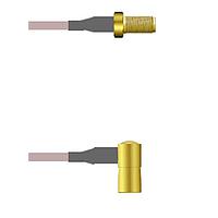 Amphenol Custom Cable Q-2V03S0005010i RF Cable Assemblies SMA-SJ/SMB-RP G316 10I