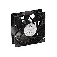 Delta Electronics, Inc. THB1248CE Tubeaxial Fan, 120x38mm, 48VDC, 262CFM, Ball, 4-Lead Wires, Lock Rotor Sensor, Tach/PWM