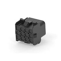 AMP Connectors - TE Connectivity 1-350783-9 Pin & Socket Connectors 12P UMNL V0 CAP HSG BLACK
