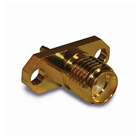 Amphenol RF 132143 Connectors SMA BULKHEAD RECPT 2 HOLE FLANGE