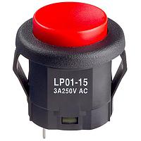 NKK Switches LP0115CMKW01C Wireless SPDT ON-(ON) 3A RED SNAP-IN MOUNT