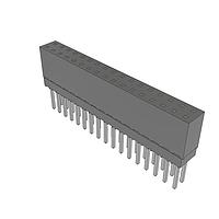 Samtec ESQ-117-13-T-D Sockets Elevated Socket Strip, 0.100" Pitch