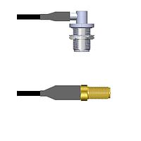 Amphenol Custom Cable Q-1S0720008096i RF Cable Assemblies N-RJB/SMA-SJ RG58 96I