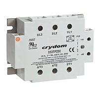 Sensata Technologies - Crydom D53TP25DH Three Phase Relays SSR Relay, 3-Phase, Panel Mount, IP00, 530VAC/25A, 4-32VDC In, Zero Cross, TP