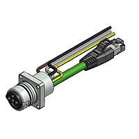 Amphenol CONEC 57-03244 Cat 5 ENP-17-1-FSPST3PEDBU4-V6-45S-RS8.33-2/2/G6/150/034