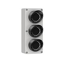 Banner Engineering SP350GRGA120 LED Traffic Signal Modules EZ-LIGHT Traffic Series: 3-Indicator Daylight Visible; Voltage: 85-130 V ac; Housing: Polycarbonate; IP65; Colors: Green Red Green; Field Wireable