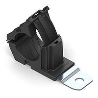 HellermannTyton 151-01980 Ratchet Clamp Ratchet P-Clamp, 0.76 - 1.42" Bundle Dia, 180 Med, 0.33" Hole Dia, PA66HIRHSUV/SS304, Black, 140/ctn