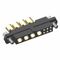 Harwin M80-4D10605F1-04-325-00-000 Heavy Duty Power Connectors 6+4 Pos. Female 22AWG+12AWG Cable Conn. Kit, Jackscrews