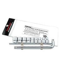 TOPTUL GAAG1007- 10PCS 1/2 inch DR. 6PT Socket Rail Set