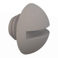 Essentra Components 011032R012 Round Slotted Round Slotted Screw, #10-32 Thread, 1/8 Lg