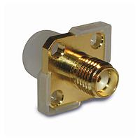 Amphenol RF 132302 Connectors SMA PANEL MNT JACK 4 HOLE 2.2 TFE