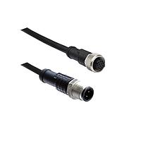 Amphenol LTW MSAP05ML-SAPFL-SDA05 Sensor Cables / Actuator Cables M12 Circular Metric Connector, A Code, Plastic, 4A, 05 pins, Male Connector, Male Contact, Straight-to-Straight, Screw Thread, Overmolded Double Ended, Length 500mm, IP68 / IP69K
