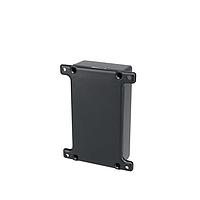 Bud Industries CU-5124-B Enclosures Econobox Diecast Aluminum Box, Mounting Bracket Cover Black (4.4 X 2.4 X 1.2 In)