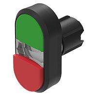 EAO 45-2J31.15T0.000 Dual Button Double pushbutton actuator green-red lenses level with/raised above front ring momentary front/housing plastic