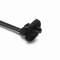 HellermannTyton 126-00079 Cable Tie Mounts 1-Piece Cable Tie/Fir Tree Mount, 6.2" Long, Mounting Hole Diameter .28"-.47", PA66HS, Black, 500/pkg