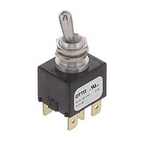 OTTO T7-211B1 Toggle Switches ON NONE ON 2 Pole Standard Bat Handle