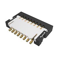 Amphenol FCI 59453-082110ECHLF Board Mount 0.50mm Flex Connectors, FPC/FFC Side Entry ZIF Connector, Surface Mount, 8 Positions, Top Contact, 0.50mm (0.020in) Pitch.