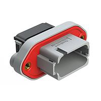 Amphenol SINE Systems AT16-18PA-PM11 18-Way 18 Position Panel Mo tacle, Keyed A, Gray